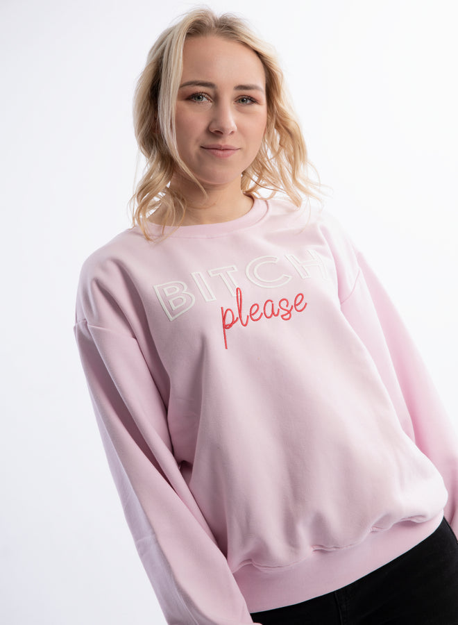 b*tch please sweet pink/white/red - sweater
