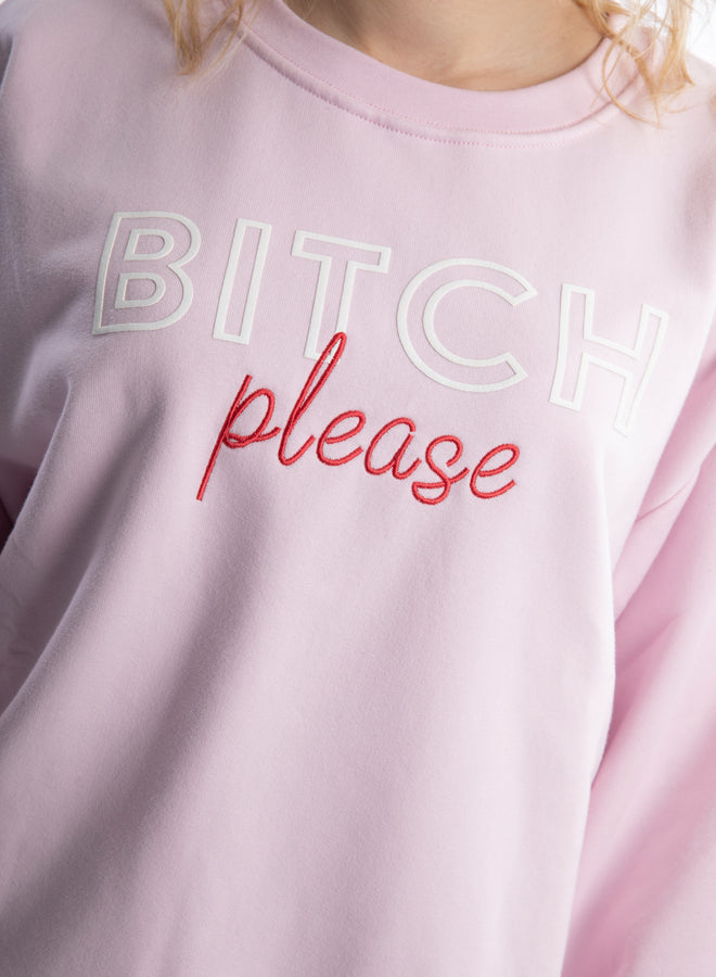 b*tch please sweet pink/white/red - sweater