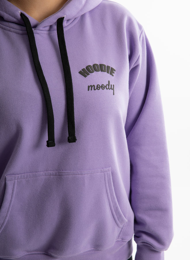 hoodie moody purple acid/black - hoodie