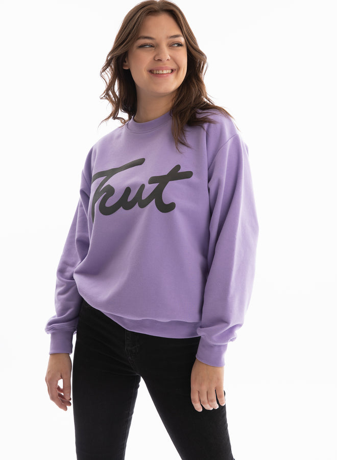 you're a grape Trut purple acid/black - sweater